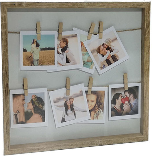 General Trade Photo Frame With Beige Wooden Frame 30x30 General Trade Photo Frame With Beige Wooden Frame 30x30