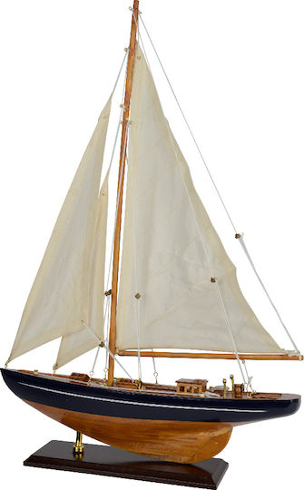 Weihnachtsboot Segelboot Holz 9x40cm