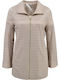 CODE Women's Long Lifestyle Leather Jacket for Spring or Autumn Powder