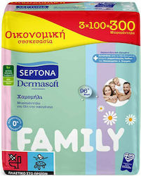 Dermasoft Chamomille Family без алкохол и парабени с Лайка 3x100бр Dermasoft Chamomille Family без алкохол и парабени с Лайка 3x100бр