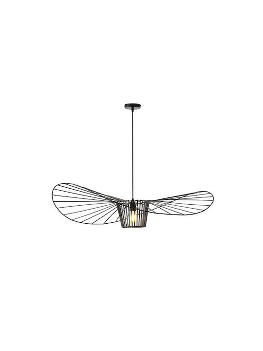 Eurolamp Oggi Κρεμαστό Φωτιστικό Μαύρο με Ντουί E27 100x100x127εκ.