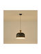 Eurolamp Гладко Висящо Таванно Осветително Тяло Сив Цокъл E27 27x130x130см