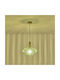 Eurolamp Topaz Green Pendant Ceiling Light with E27 Socket 30x30x17.1cm