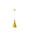 Eurolamp Deckenleuchte Gelbe Glocke mit Lampenbirnensockel E27 20x138cm