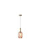 Eurolamp Topaz Hanging Ceiling Light Honey with E27 Socket 13x20x120cm