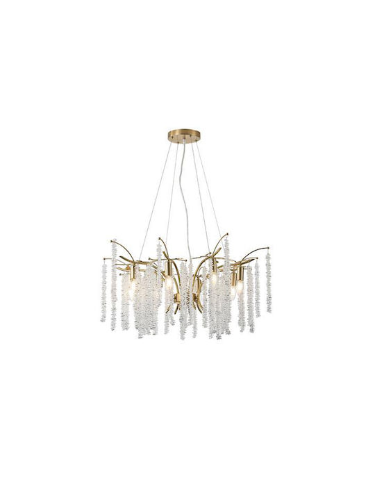 Eurolamp Ceiling Light Transparent for 8 Bulbs E14 72x74x60.7cm