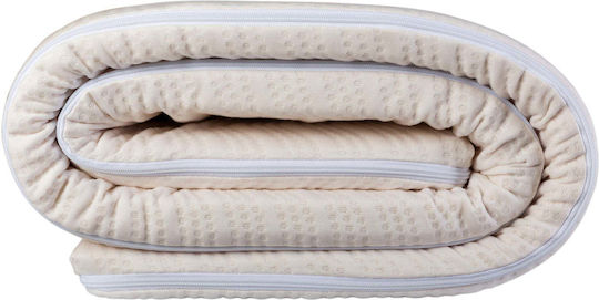 BestSleep Топ Матрак Cool Gel Topper Сваляща Се Tencel Калъф Юпърдипъл Латекс 160x190x4см