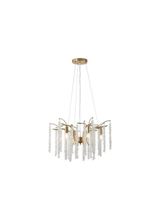 Eurolamp Pendant Ceiling Light Transparent for 6 Bulbs E14 72x59x56.8cm