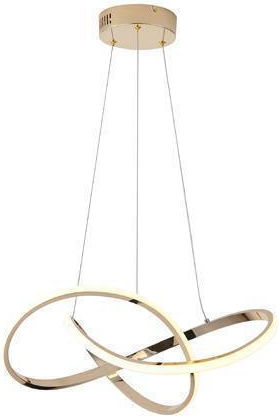 Eurolamp Saturn Lumini Suspendate Auriu LED Cu Alb Cald 6x6x120cm