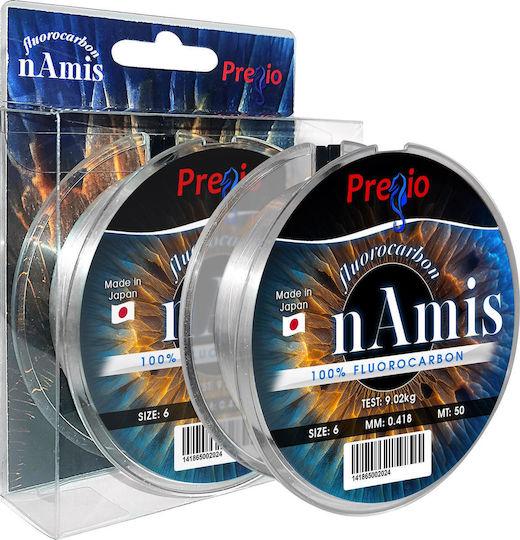 Namis Pregio Angelschnur 100% Fluorocarbon 50m 0,418mm Nr. 6