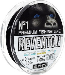 Balsax Reventon Premium Angelschnur Schwarz 150m 0,25mm