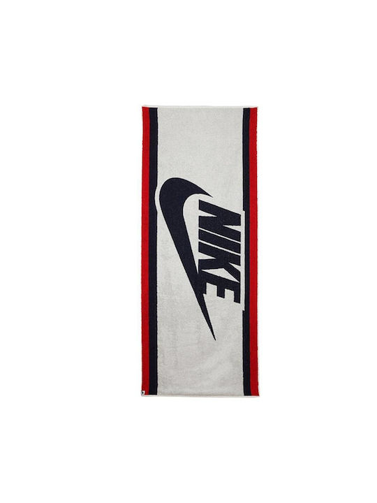 N.101.1126-438 Nike Pool Towel Americana 173cm X 71cm White Red Black Color N.101.1126-438 Nike Pool Towel Americana 173cm X 71cm White Red Black Color