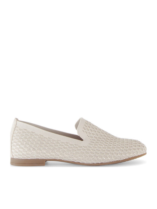 Gabor Leder Damen Loafers in Beige Farbe