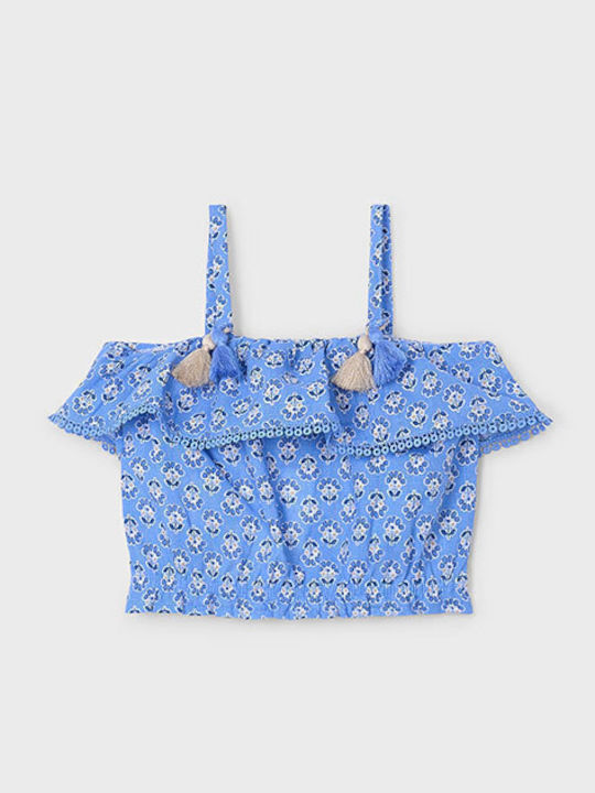 Mayoral Kids' Shirt Sleeveless Blue