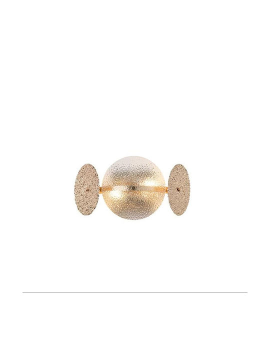 Eurolamp Glow Lumină de Perete cu Soclu E14 Auriu 16x33x18cm