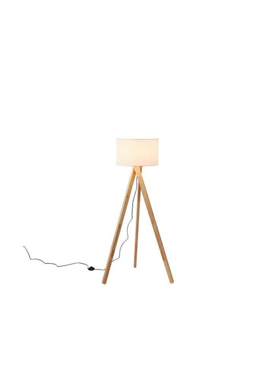 Eurolamp Madera Floor Lamp H145cm. White Eurolamp Madera Floor Lamp H145cm. White