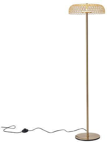Eurolamp Perforato LED Floor Lamp H135xW35cm. with Warm White Light 1080lm Gold