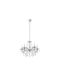Eurolamp Πολυέλαιος 5xE14 με Κρύσταλλα Διάφανος 144-47010