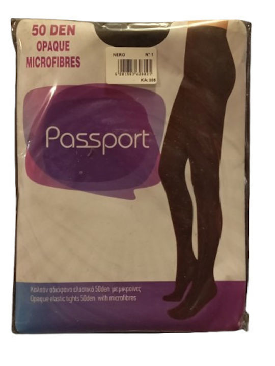 Pass~Port Οpaque Γυναικείο Καλσόν 50 Den Μαύρο