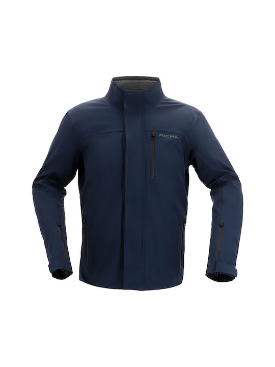 Richa Universal Winter Herren Motorradjacke Wasserdicht Blau