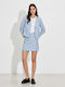 Passager Blazer pentru femei Sacou Light Blue