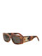 Celine Triomphe Women's Sunglasses with Brown Tartaruga Plastic Frame and Brown Lens cl40282u-maxi-triomphe53E
