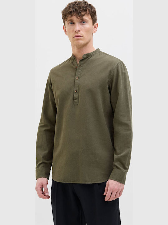 Jack & Jones Short Sleeve Blouse Dusty Olive Khaki