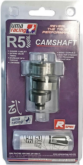 Разпределителен вал Yamaha Crypton 135 Uma Racing R5 In 9 26mm/ex9 32mm 273o High Cam