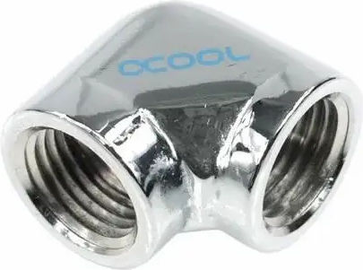 Alphacool Hf L-connector Internal Thread G1/4 G1/4 90° Chrome