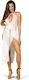 Sexy Babydoll + String + Armbänder Weiß