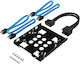 Sabrent 3.5-inch To X2 Ssd 2.5-inch Internal Hard Drive Mounting Kit Sata Power Cables Included Bk-hdcc