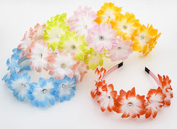 Romantisches Lachsfarbenes Blumen- & Strassstei...