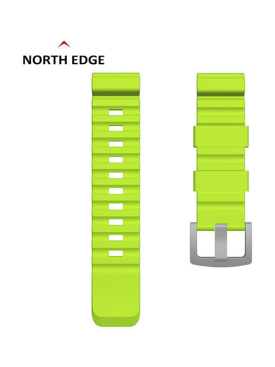 North Edge Rubber Strap Green 24mm