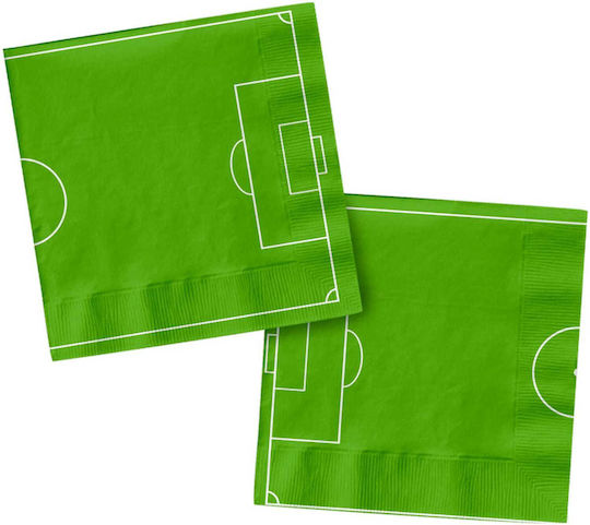 Servietten 33 x 33 cm Fußball Packung mit 20 Stück