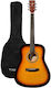 Memphis Akustisch Gitarre M-20 SB Sunburst mit Gehäusebündel