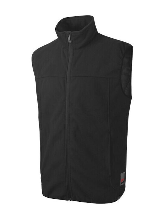 Wurth Lynx Bărbați Vestă de siguranță cu benzi reflectorizante cu căptușeală din fleece Negru