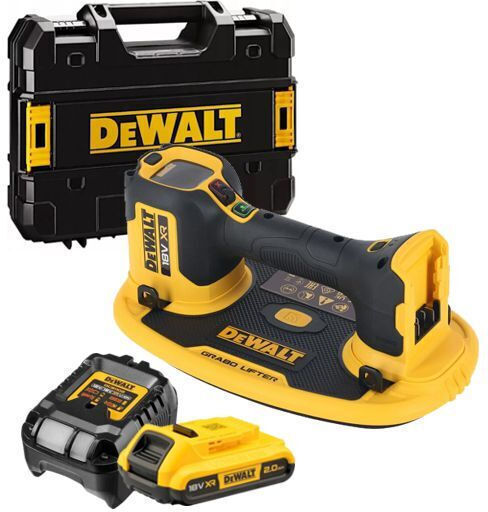 DEWALT Elektrische Saugnäpfe Batterien 18V 1x2Heißluftpistolen mit Hartschalenkoffer