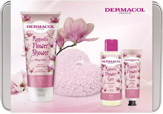 Dermacol Magnolia Flower Care Комплект за грижа за кожата за Хидратация & Почистване на тялото