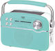 Trevi RA-7F50/GR Retro Portable Radio Solar with Bluetooth and USB Green