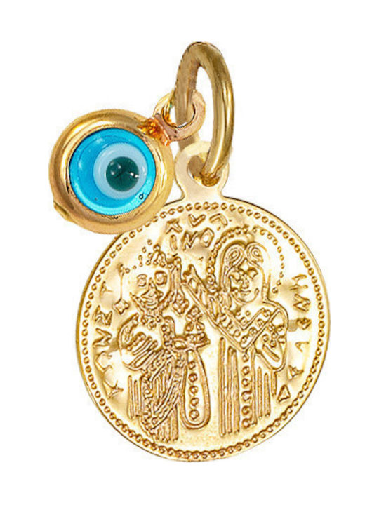 Kontopoulos Necklace Constantine Talisman Made of 9 K Gold