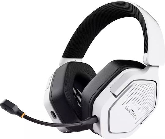 Trust GXT493 Ασύρματο Over Ear Gaming Headset με σύνδεση 3.5mm / Bluetooth / USB Λευκό for Nintendo Switch / PC / PS4 / PS5