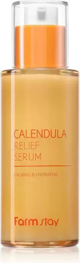 Farm Stay Calendula Soothing Serum Face with Hyaluronic Acid for Revitalization & Nourishment 50ml