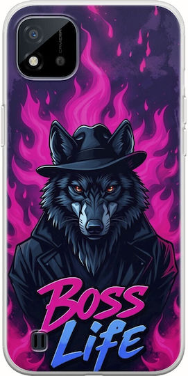 Husă Transparentă din Silicon TPU Flexibil Boss Life Wolf Realme C11 2021