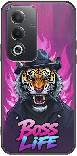 Boss Life Tiger Oppo A80 5g Black TPU Black Silicone