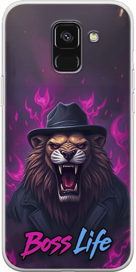 Boss Life Lion Samsung Galaxy A6 2018 Flexible TPU Transparent Silicone