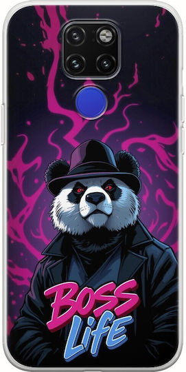 Boss Life Panda Huawei Mate 20 Flexibles TPU Transparentes Silikon