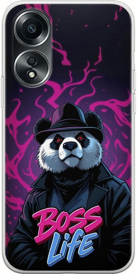 Boss Life Panda Oppo A78 5g Flexible TPU Transparent Silicone
