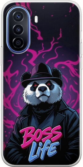 Boss Life Panda Huawei Nova Y70 Flexible Tpu Διάφανη Σιλικόνη