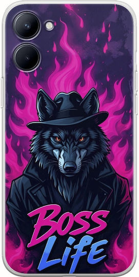 Boss Life Wolf Realme C33 Flexible TPU Transparent Silicone
