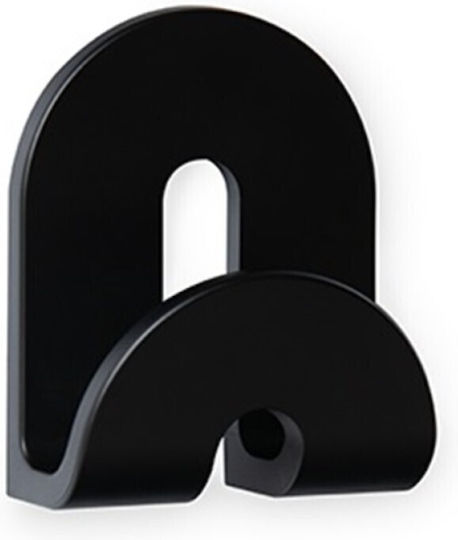 Inofix Single Wall-Mounted Bathroom Hook ​8x6.4cm Black